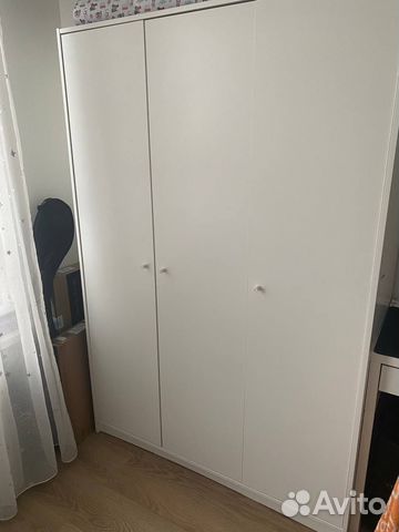 Шкаф икеа клеппстад : 117.3х55х175.7 см, белый купить в Москве | Товары ...