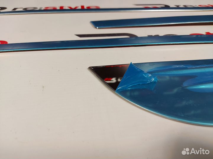 Молдинги дверей Toyota Vitz 130 Хром