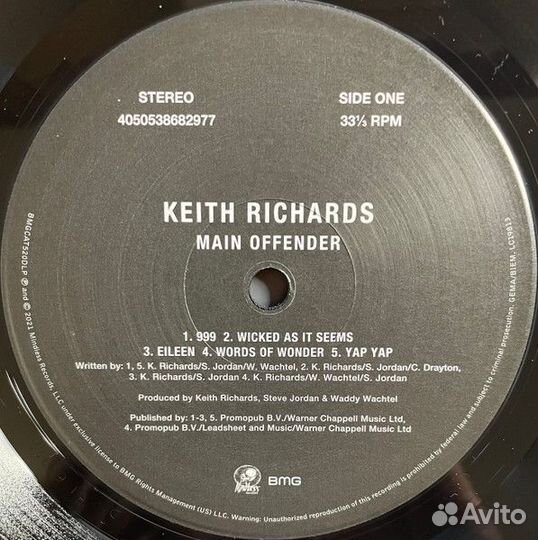 Винил Keith Richards – Main Offender