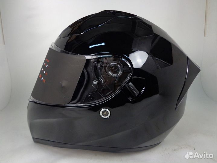 Шлем origine strada solid черный глянцевый (интегр