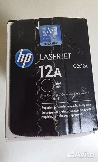 Картридж лазерный HP 12A (Q2612A) черный оригинал