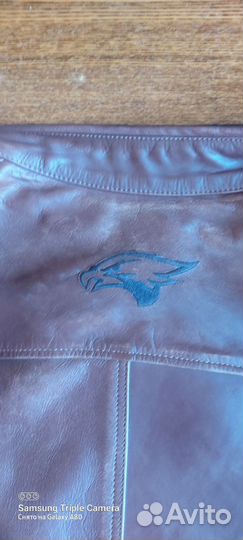 Мотокуртка кожаная мужская