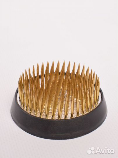 Кензан флористический круглый 6 см латунь