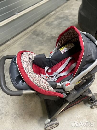 Коляска graco 3 в 1+автокресло+база