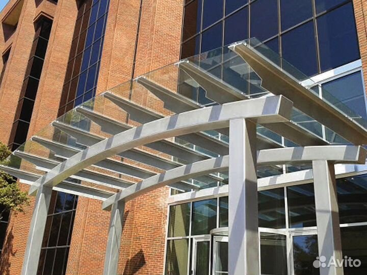 Навес из стекла