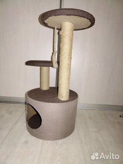 Когтеточка домик для кошки, кошачий туалет