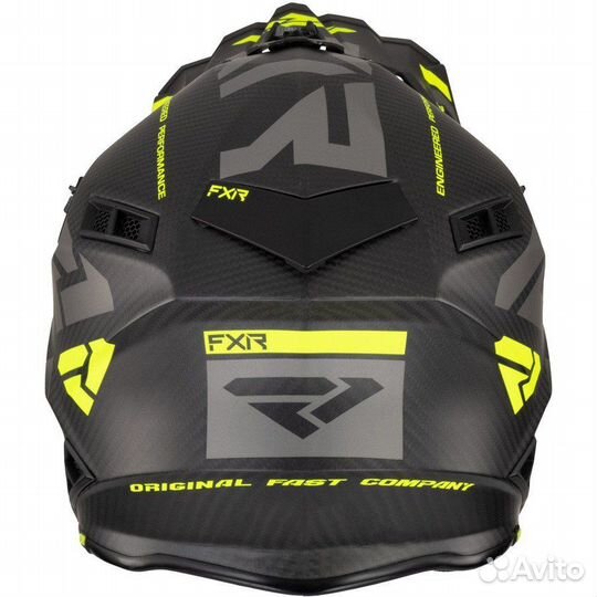 Шлем FXR Helium Carbon Hi Vis/Charcoal