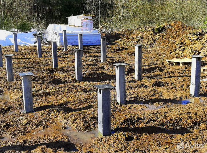 Забивные сваи, Жб сваи, Бетонные сваи