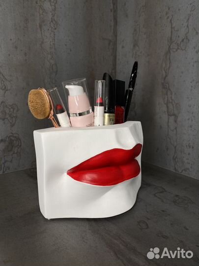 Органайзер для косметики губы, декор