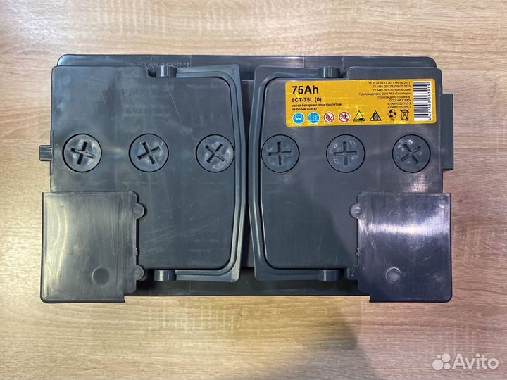 Аккумулятор Ginnes 75Ач для Рено Логан, Дастер