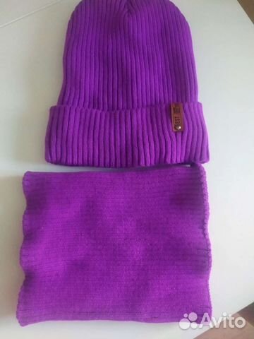 Шапка и снуд зима