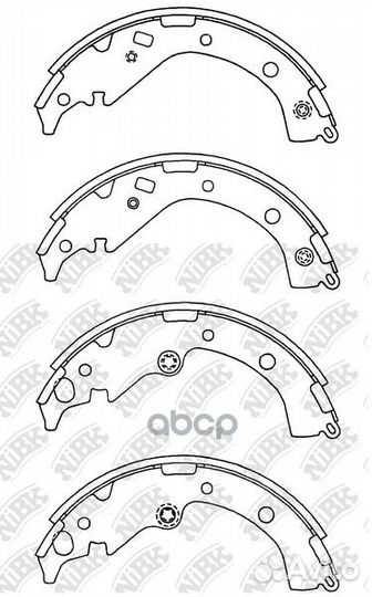 Барабанные колодки toyota RAV 4 XA2 00-05 R LS