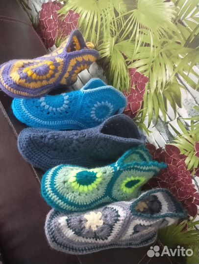 Домашние тапочки ручной работы