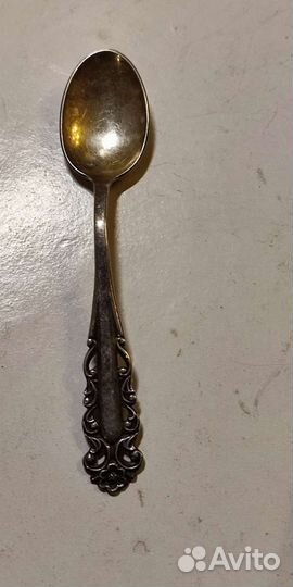 Серебряная кофейная ложка