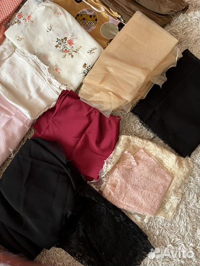 Отрезы ткани пакетом