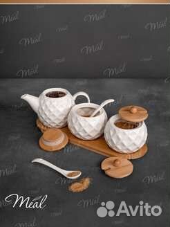 Новый набор чайник и сахарницы