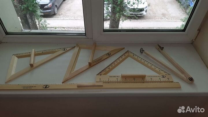 Набор чертежных принадлежностей для доски