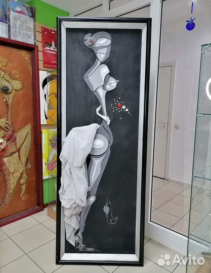 Интерьерная объёмная текстурная картина