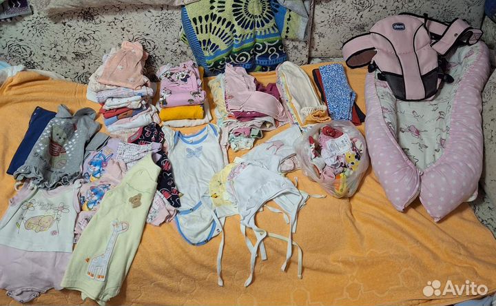 Детские вещи пакетом на девочку от 1- 6 мес