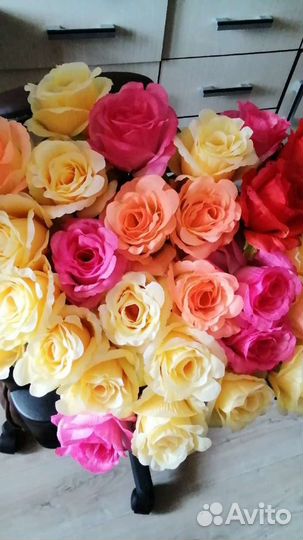 Искусственные цветы розы