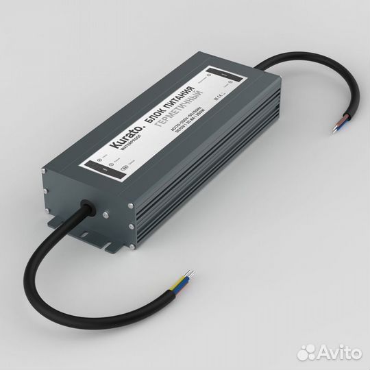 Блок питания 12В, 250Вт, IP67, 1 вых, герметичный