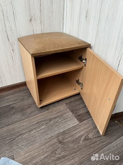 Тумба прикроватная, в прихожую, мягкий пуфик