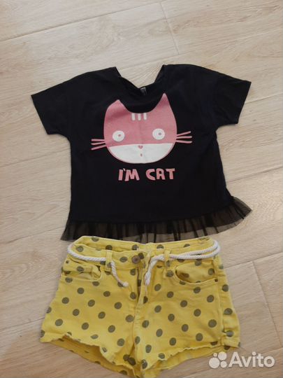 Шорты и майка для девочки