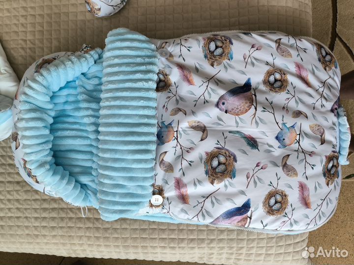 Комплект на выписку зимний для двойни (близнецов)