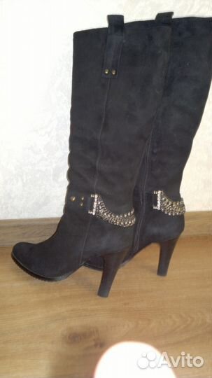 Зимние замшевые сапоги soft wind