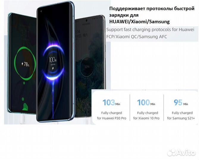 Кабель Type-C/USB 3.0 (1m) usams для зарядки смар