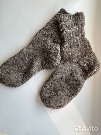 Шерстяные носки ручной работы