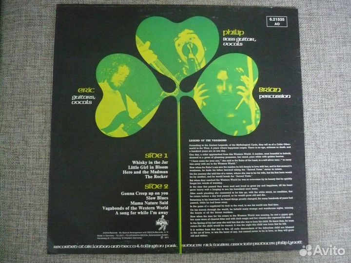 LP thin lizzy 1973 Vagabonds of the Western World