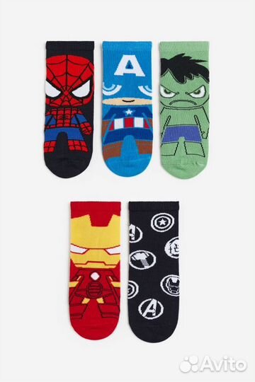 Носки hm детские новые 37 39 marvel