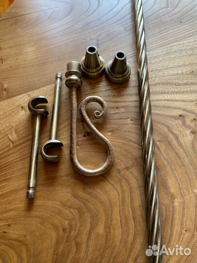 Карниз для штор металлический длина 1,6 m