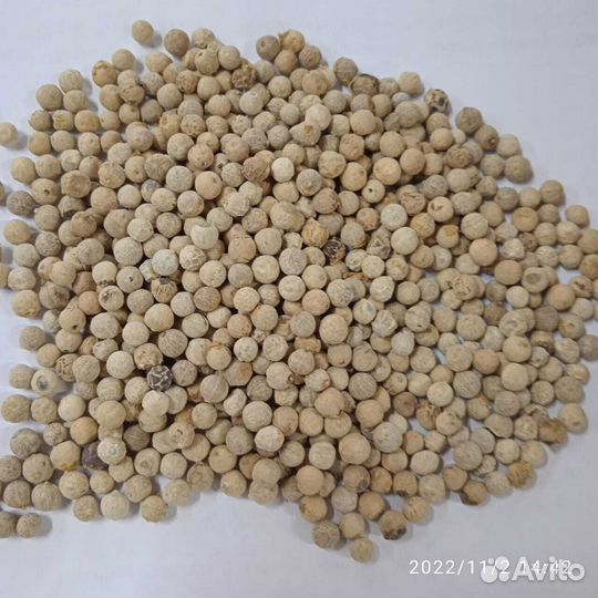 Перец белый горошек 630г/л двойной очистки Вьетнам