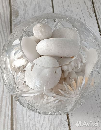 Камни интерьерные для аквариума белые