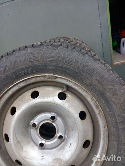 Колеса шипы r 14 + диски Рено Логан