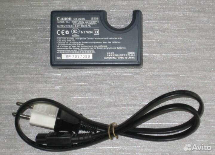 Зарядка к фотоаппарату Canon CB-2LSE