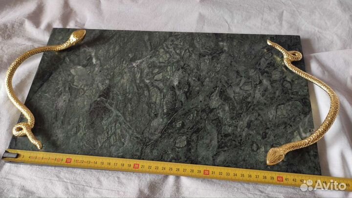 Сервировочная доска/поднос из мрамора