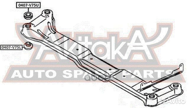 Втулка mitsubishi pajero 3/4 00/07- подрамника