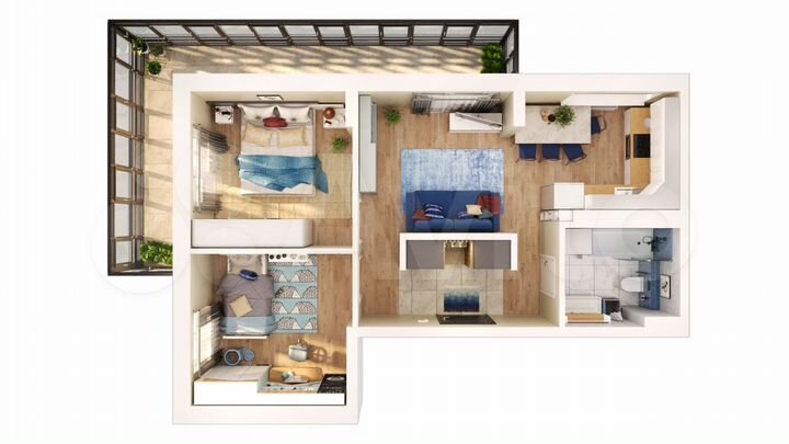 3-к. квартира, 58,9 м², 3/17 эт.