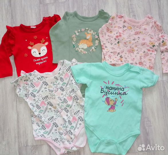 Боди для девочки 80 86