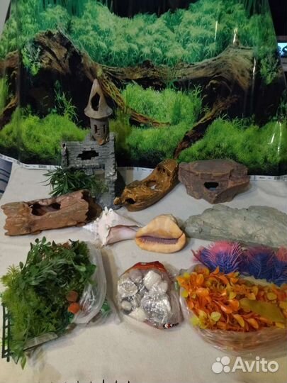 Для аквариума: декор, фильтры, помпы, шланги