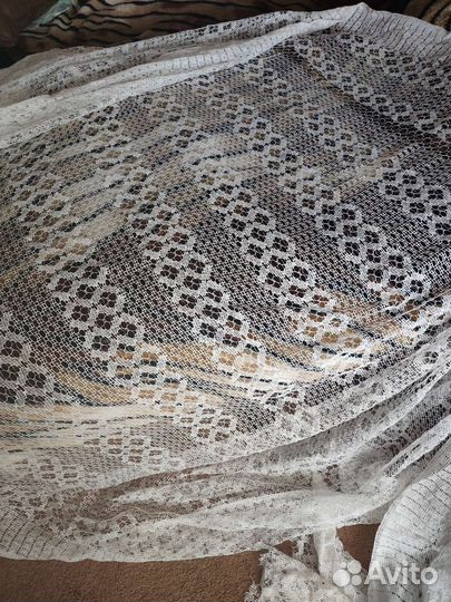 Тюль хлопок, салфетка ришелье СССР