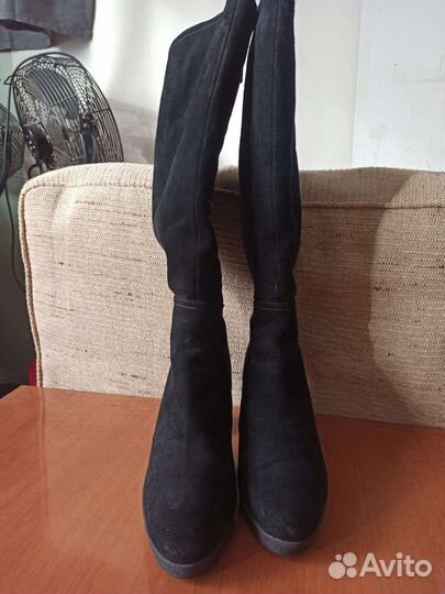 Сапоги зимние женские замшевые 39