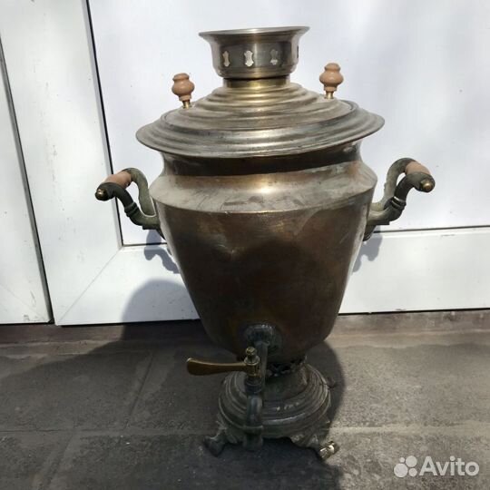 Самовар царских времён ваныкина на углях с медалям