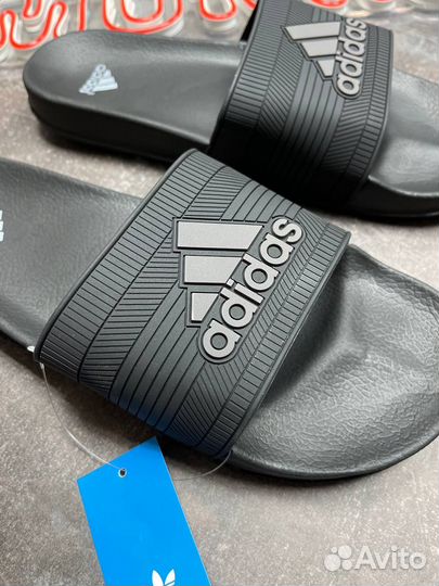 Шлепки/сланцы adidas 41/42/43/44/45/46 черные