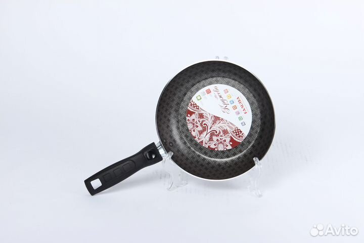 Сковорода 200мм 1руч б/кр внутр.полихром.покрытие
