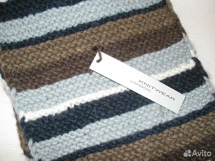 Шарф шерсть Maniyak Knitwear London 19x180см