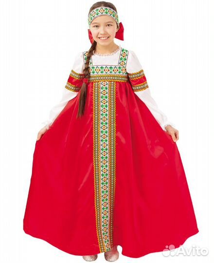 Русский народный костюм для мальчика и девочки